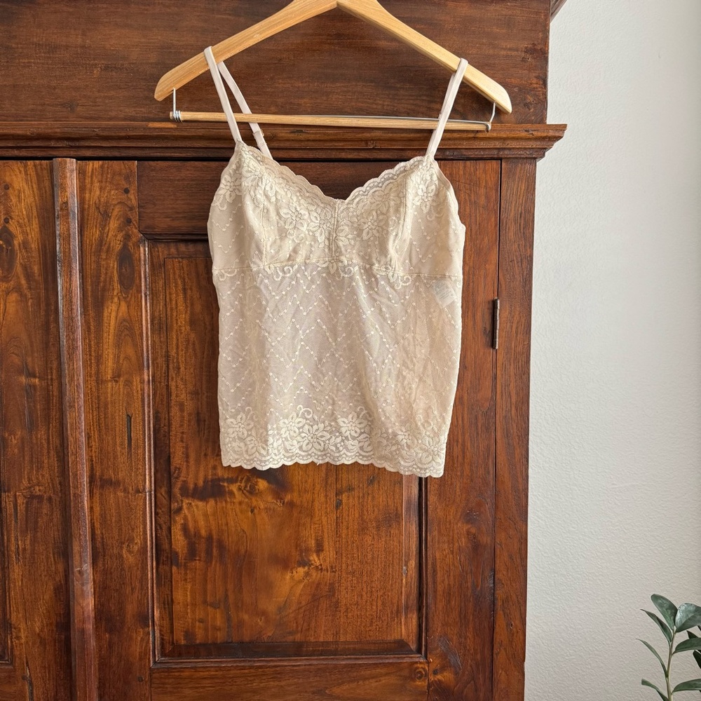 Vanity Fair Lace Camisole in Cream